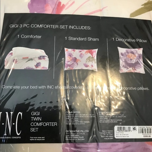 Inc 3 Piece Gigi Twin Comforter Set.. - Picture 5 of 5